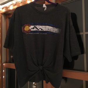 Tie-front Colorado Springs T-shirt